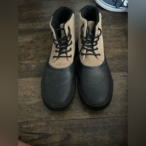 Sperry Cutwater Mens Size 10.5M Black Tan Waterproof Insulated Deck Boots